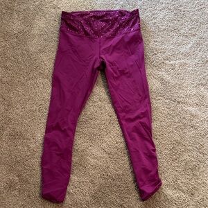 Lululemon Athletica Magenta Leggings
